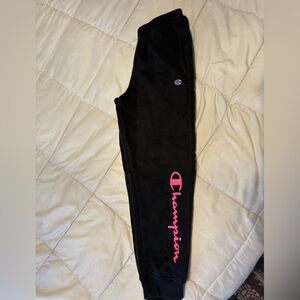 Girls Youth black joggers 7-8